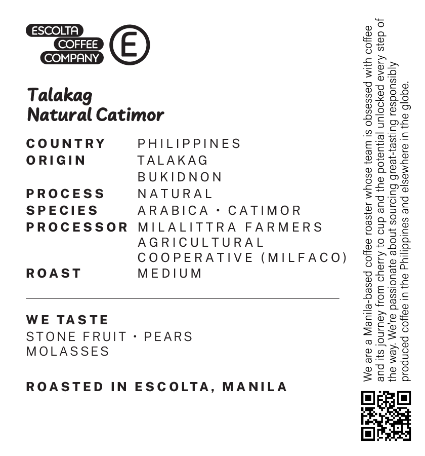 Talakag Natural Catimor Arabica - MILALITTRA