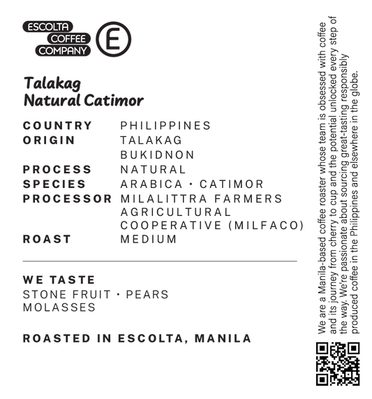 Talakag Natural Catimor Arabica - MILALITTRA