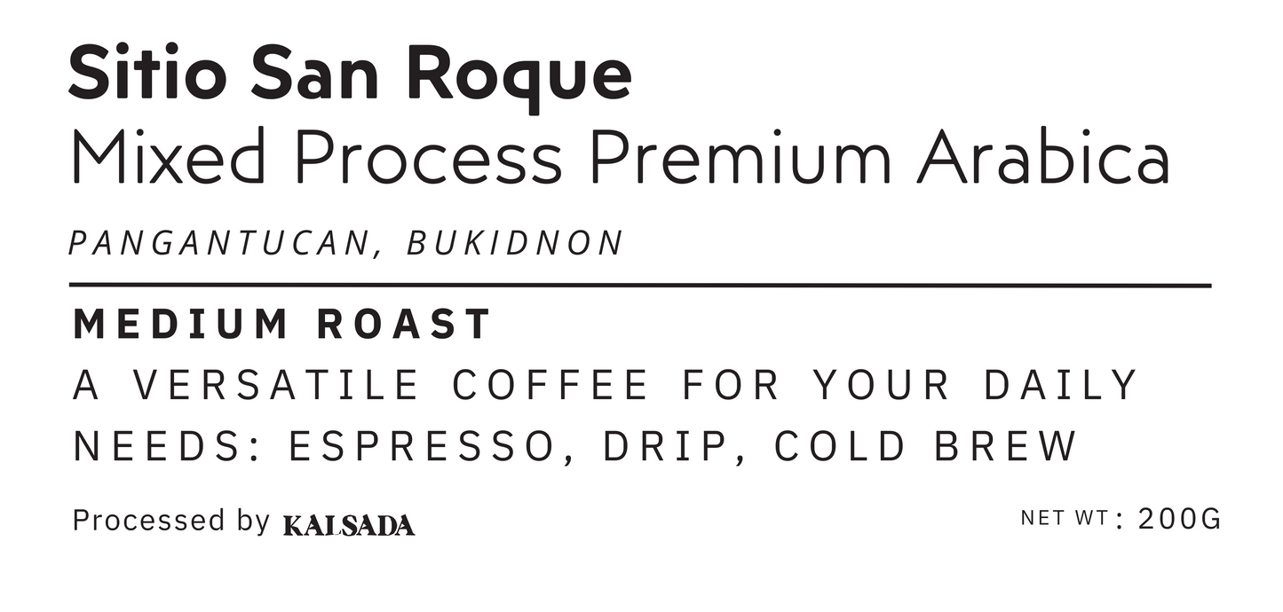 Sitio San Roque Mixed Process Premium Arabica