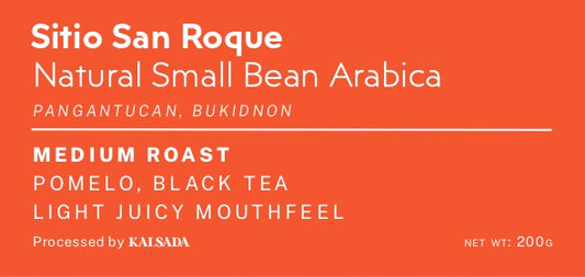 Sitio San Roque Natural Small Bean Arabica