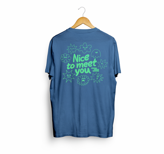 Nice to Meet You Shirt - Blue Shirt