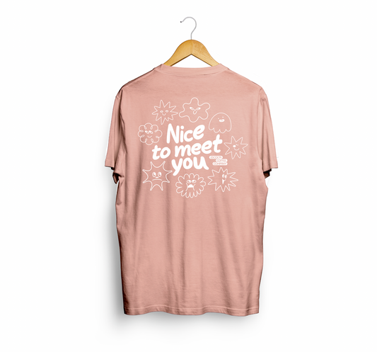 Nice to Meet You Shirt - Pink Shirt