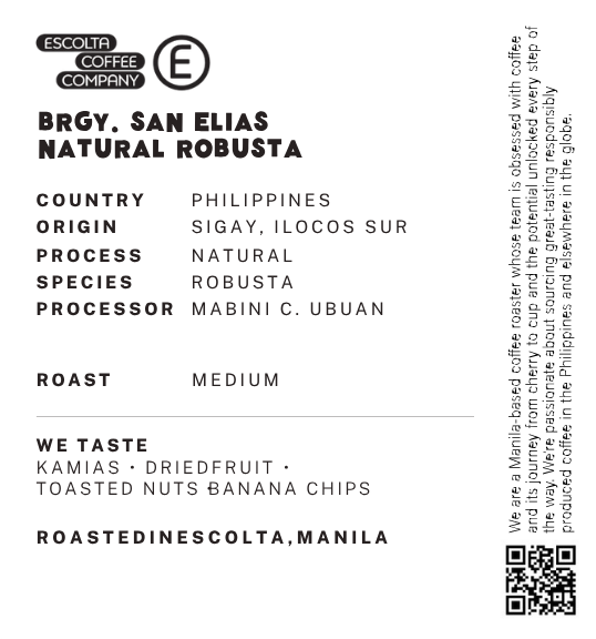 Brgy. San Elias Natural Robusta