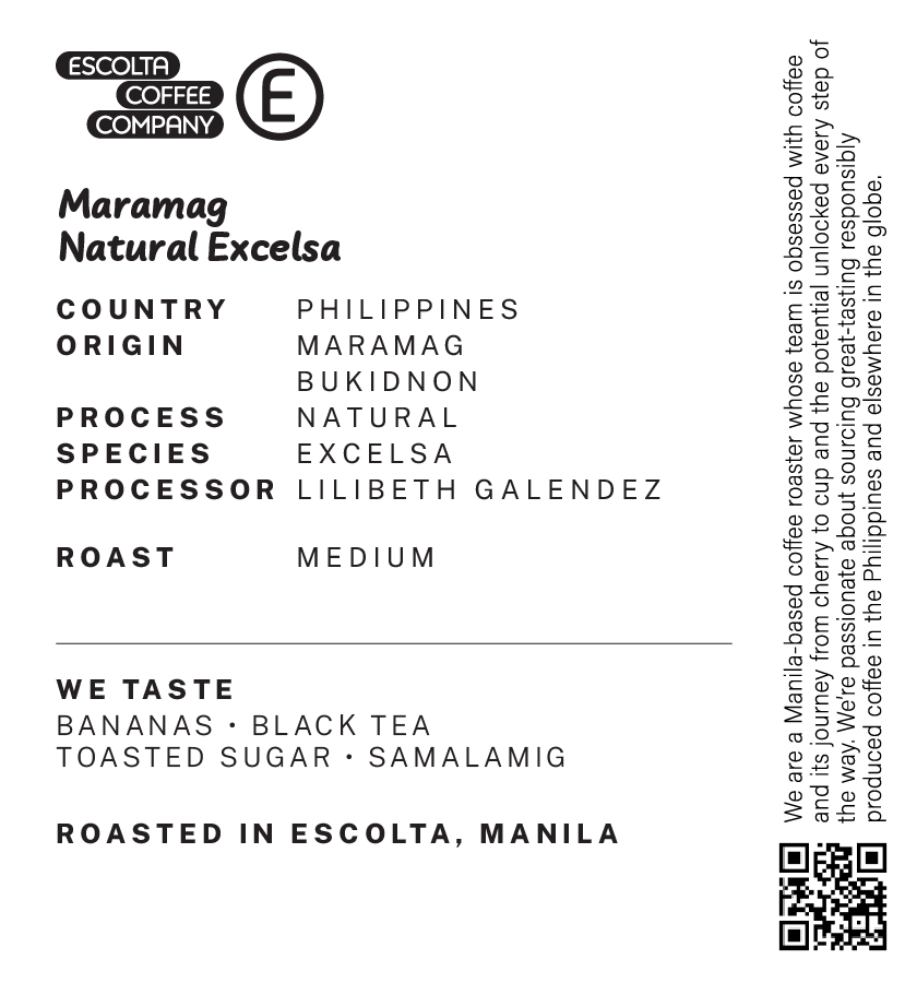 Maramag Natural Excelsa - Lilibeth Galendez