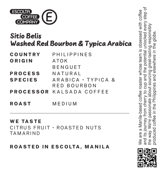 Sitio Belis Washed Red Bourbon & Typica Arabica - Kalsada Coffee