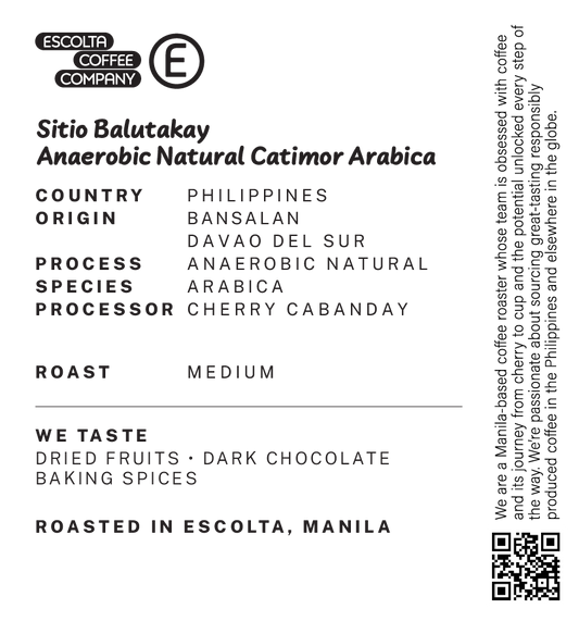Sitio Balutakay Anaerobic Natural - Cherry Cabanday