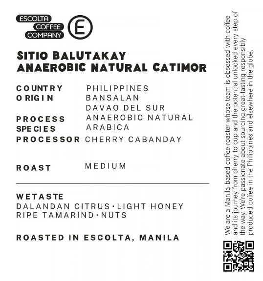 Sitio Balutakay Anaerobic Natural Catimor