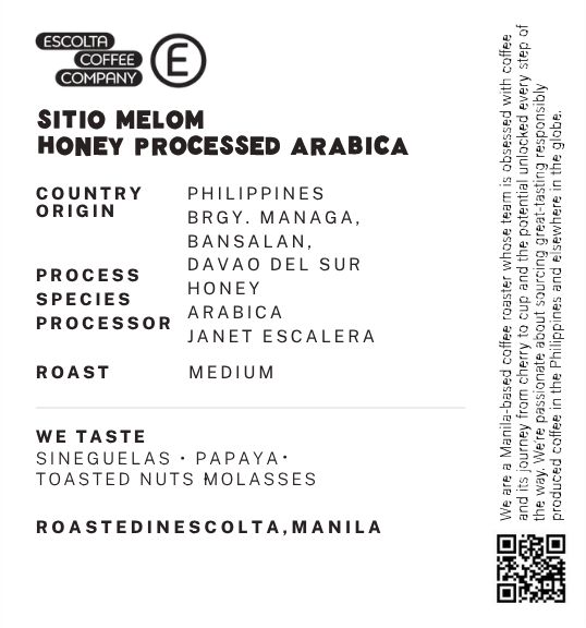 Sitio Melom Honey Processed Arabica