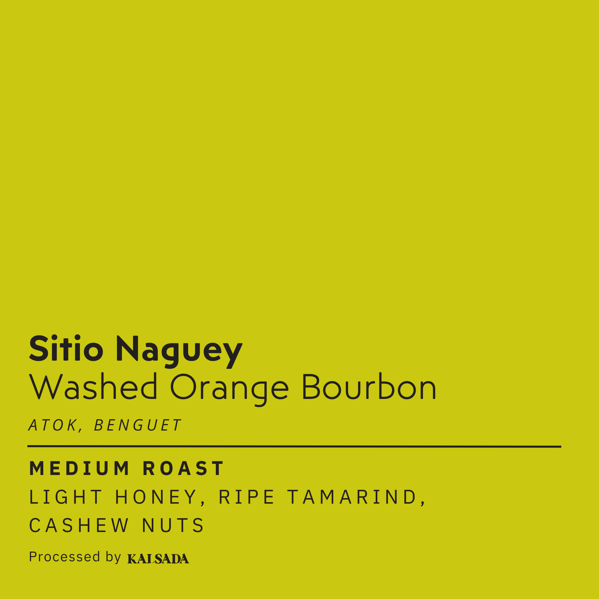Sitio Naguey Washed Orange Bourbon