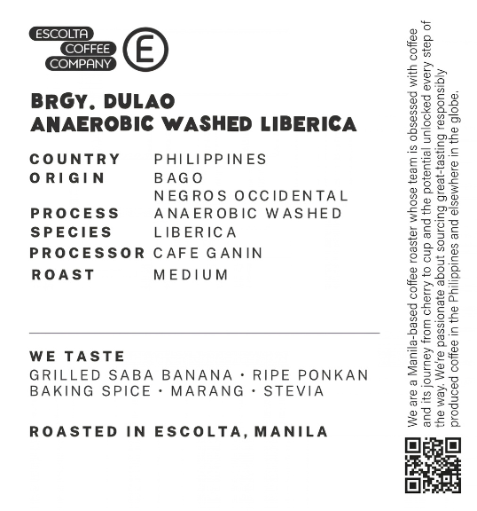 Brgy. Dulao Anaerobic Washed Liberica